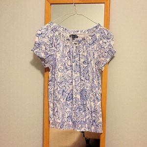 Ralph Lauren Chaps womens petite S peasant blouse